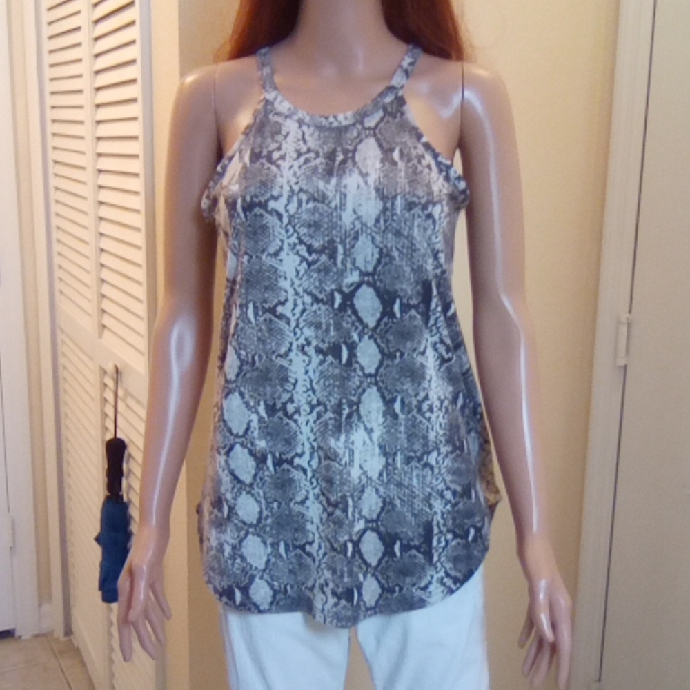 Animal Print Tank Top size L by 7th Ray